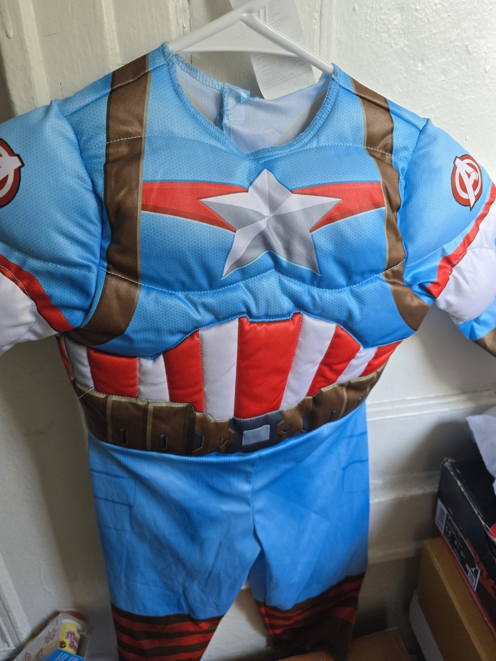 Target Blue Red White Kids Superhero Costume Jumpsuit